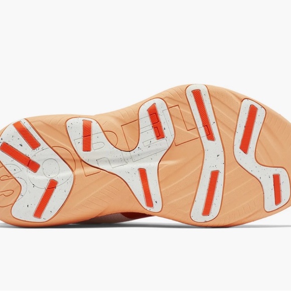 Sorel White and Orange Women's Athletic Shoes - Picture 5 of 15